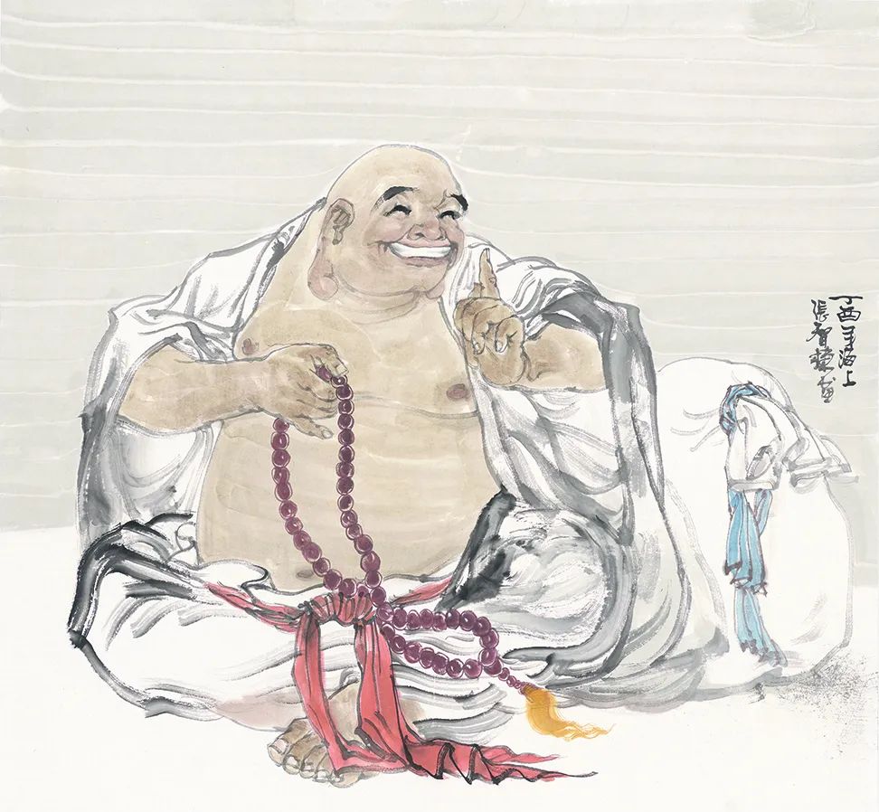 张智栋中国画"网上云画册" 之《海派书画张智栋笑佛集萃》